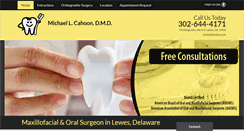 Desktop Screenshot of michaelcahoondmd.com