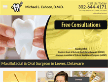 Tablet Screenshot of michaelcahoondmd.com
